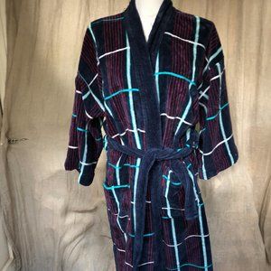 john weitz Other - john weitz EUC blue plaid terry cloth bath robeO/ john weitz Other - john weitz EUC blue plaid terry cloth bath robeO/